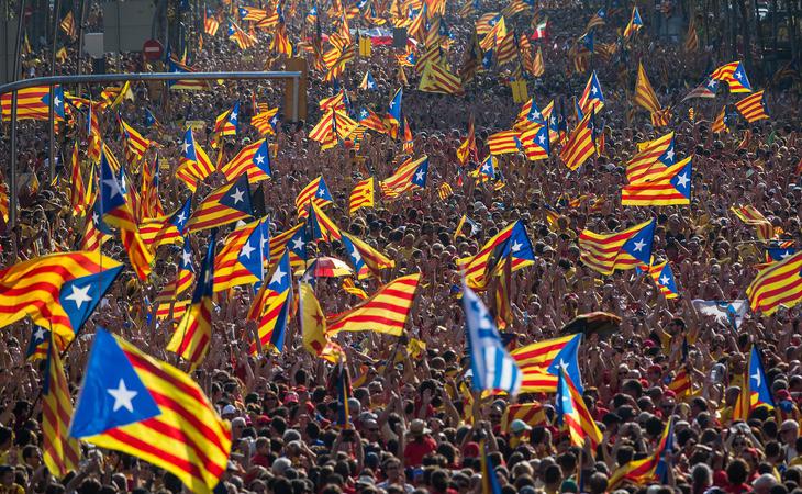 Las manifestaciones a favor de la independencia de Cataluña han contado con un gran apoyo popular en los últimos años