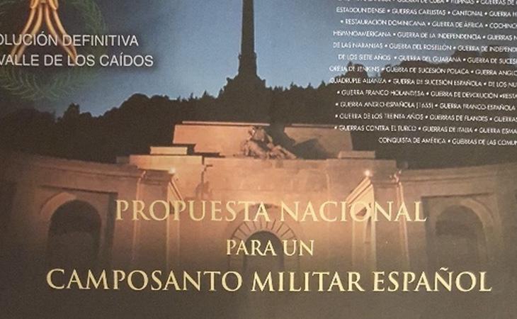 Esta web solicitaba la recogida de firmas para convertir el Valle de los Caídos en un cementerio militar