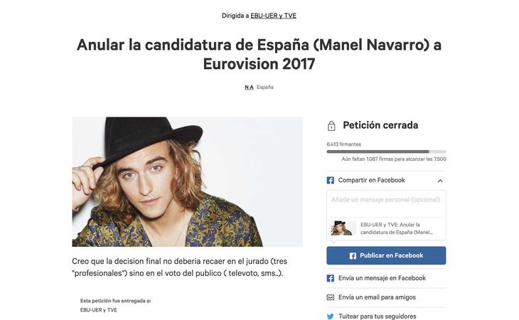 Esta es la petición que pedía la anulación de la candidatura de Manel Navarro