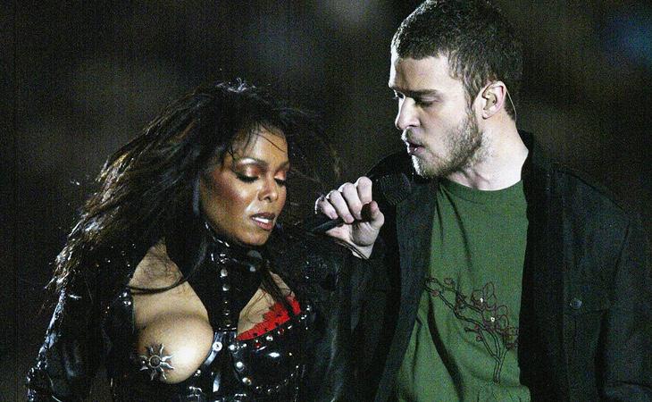 Janet Jackson y Justin Timberlake durante el 'Nipplegate'