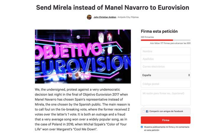 Algunas personas han pedido que se impugnen los resultados de 'Objetivo Eurovisión' desde Filipinas