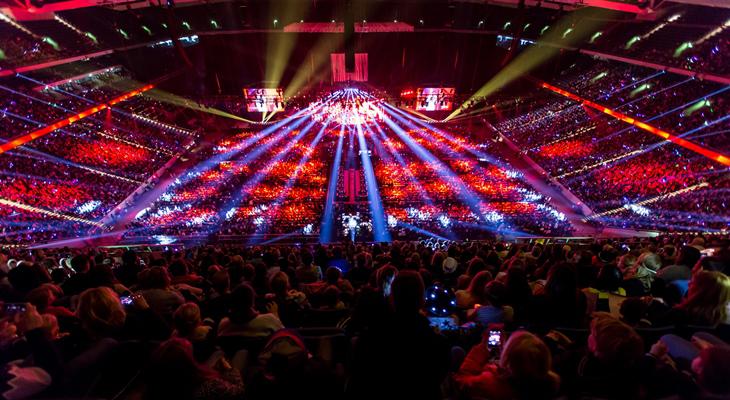 Vista del Friends Arena, estadio que acoge la final del Melodifestivalen