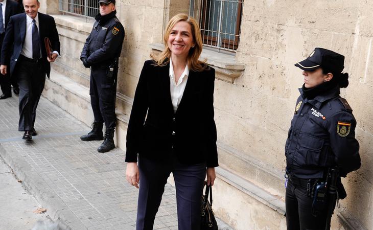 La Infanta Cristina acude a declarar en la Audiencia de Palma