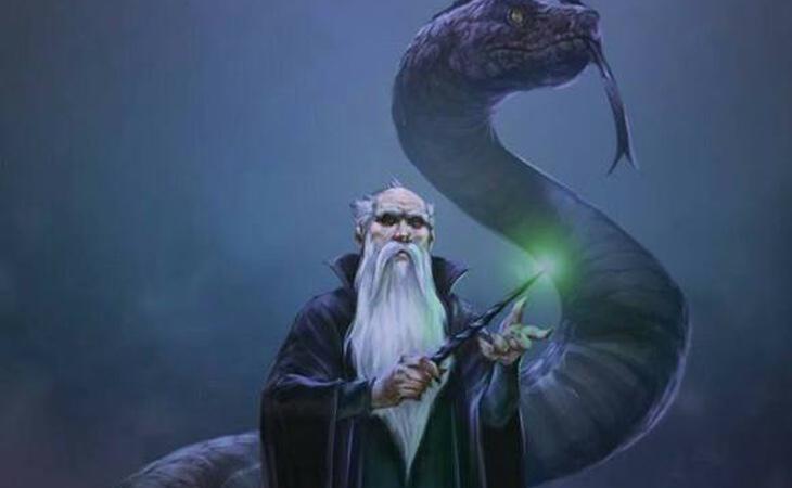 Ilustración de Salazar Slytherin