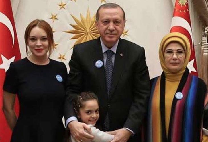 La actriz ha congeniado con el presidente turco, Recep Tayyip Erdogan