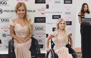 La primera aspirante a Miss Mundo en silla de ruedas