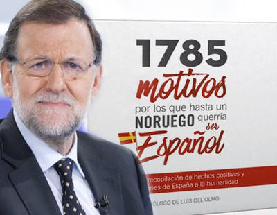 Rajoy recomienda leer un libro con 1785 motivos para ser español