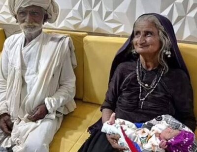 Una mujer india de 70 años asegura que se ha convertido en madre primeriza por fecundación in vitro