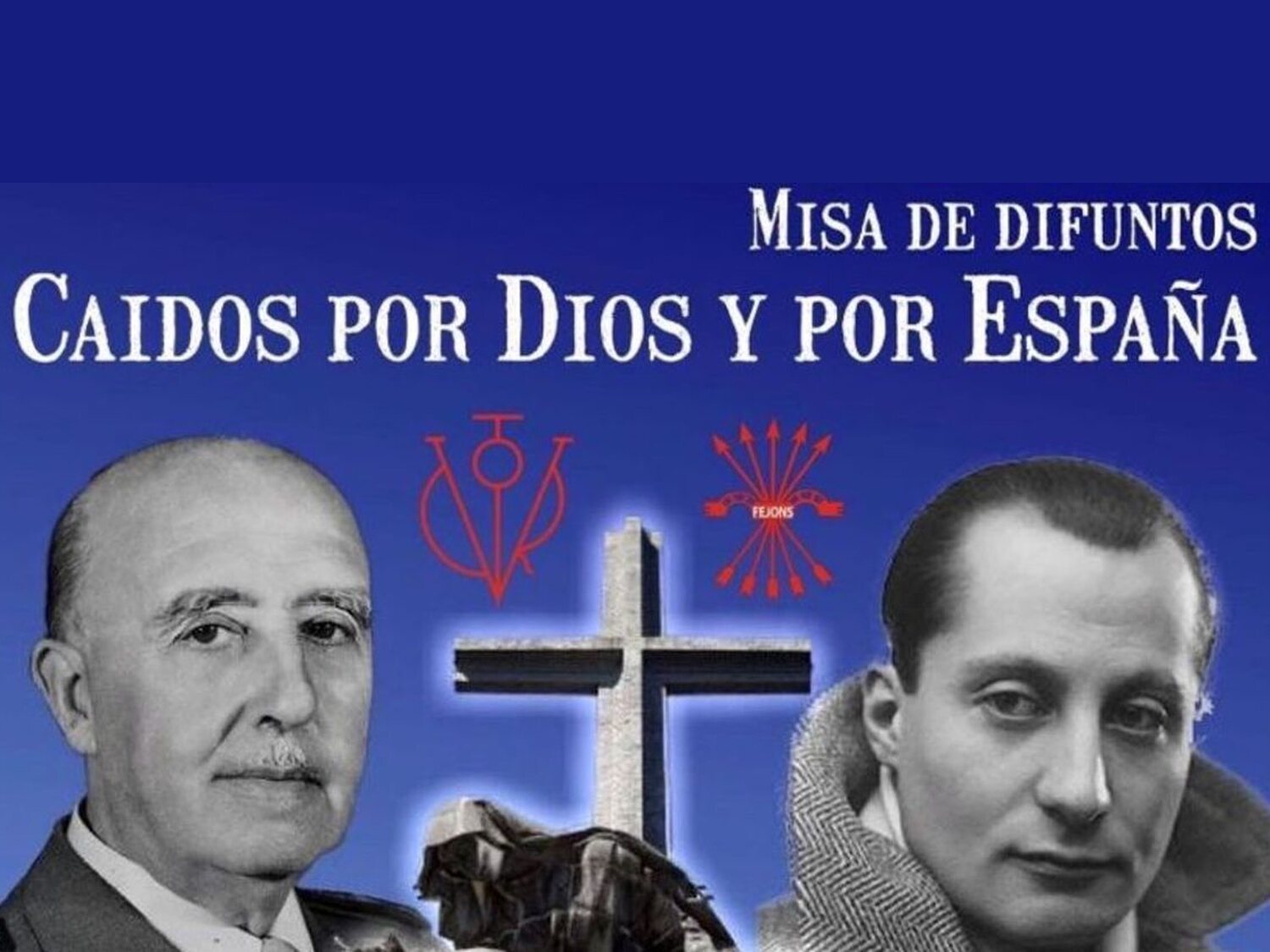 Alicante acogerá una misa a "los caídos por Dios y por España" que promociona con la imagen de Franco