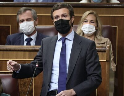 Pablo Casado acudió a una misa donde se rezaba por el alma de Franco