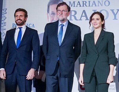 Tensión entre Casado y Ayuso en la presentación del libro de Rajoy tras 40 días evitándose