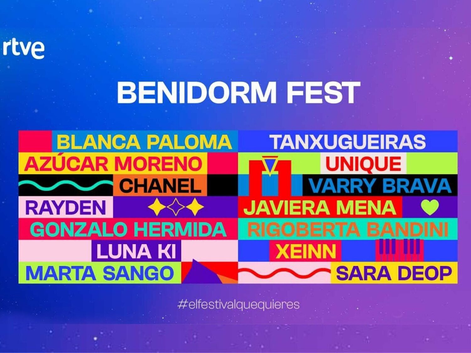 Las 14 canciones del Benidorm Fest: estas son las candidatas de España a Eurovisión 2022