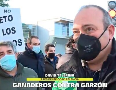 Un ganadero asiste a una protesta contra Garzón y acaba afirmando que está de acuerdo con él