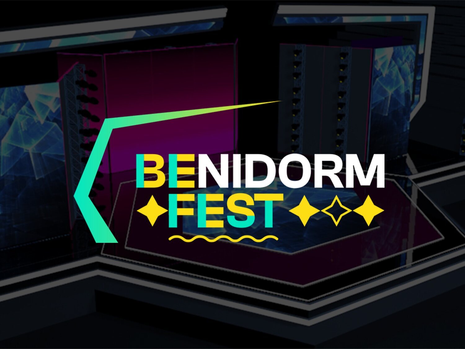 Así es el escenario del Benidorm Fest: dos plataformas, catorce cámaras y mucho LED