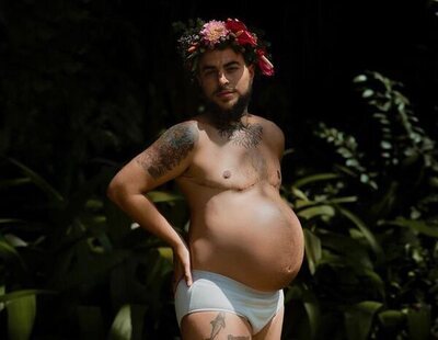 El modelo brasileño trans Roberto Bete da a luz a su hijo Noah