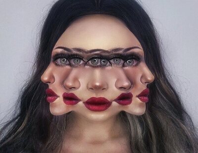 Las increíbles ilusiones ópticas de una artista colombiana hechas con maquillaje