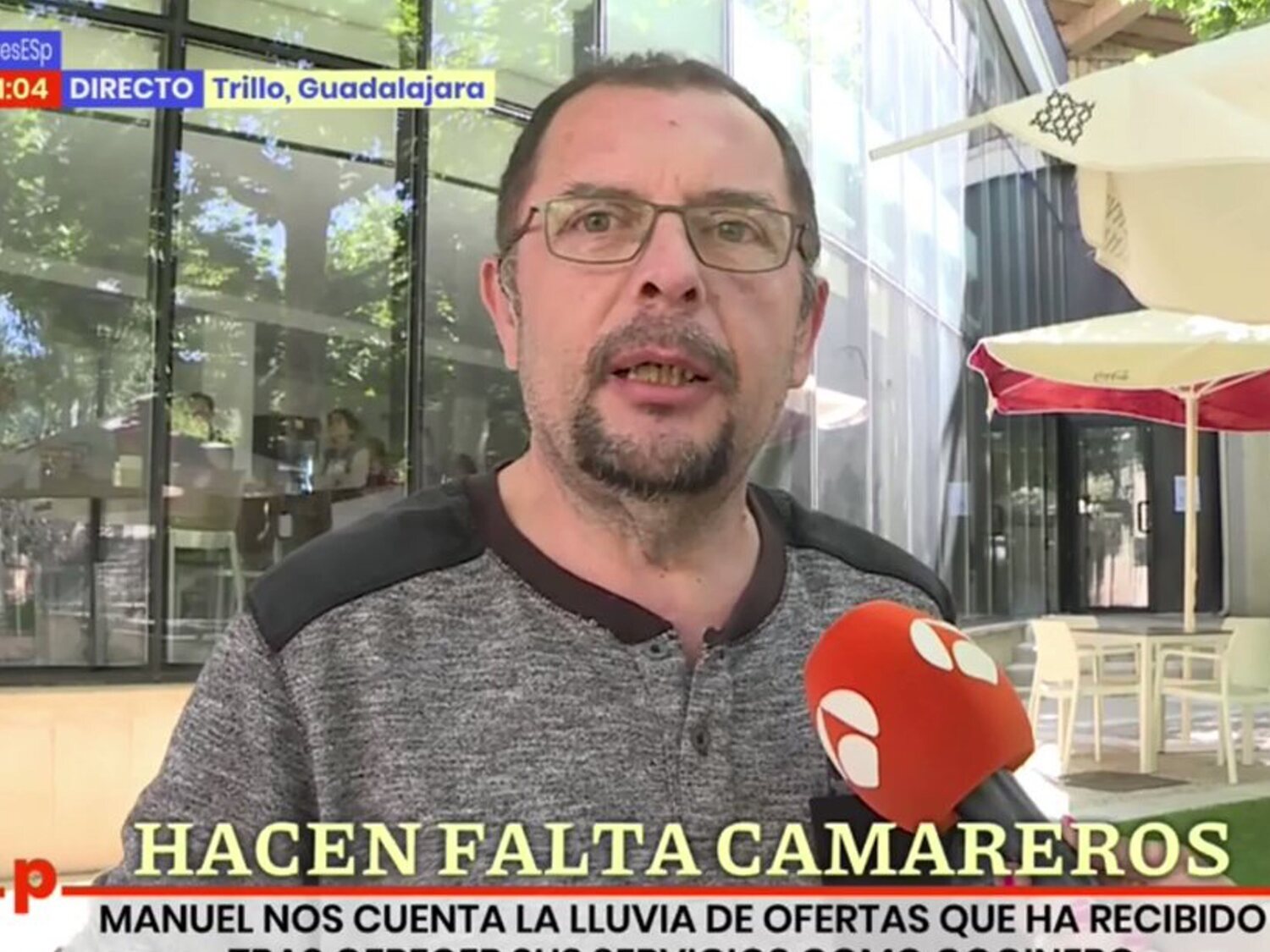 Un hostelero, sobre la falta de camareros: "Se hace media jornada, 12 horas de toda la vida"