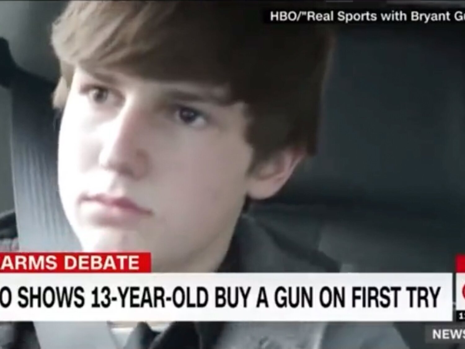 Un vídeo de CNN muestra cómo un niño de 13 años puede comprar un arma pero no alcohol y tabaco en EEUU