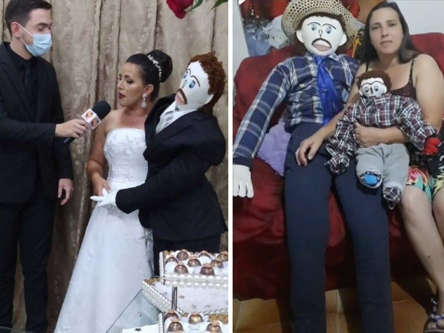 Una mujer se casa con un muñeco de trapo, se marchan de luna de miel a Río de Janeiro y tienen un 'hijo'