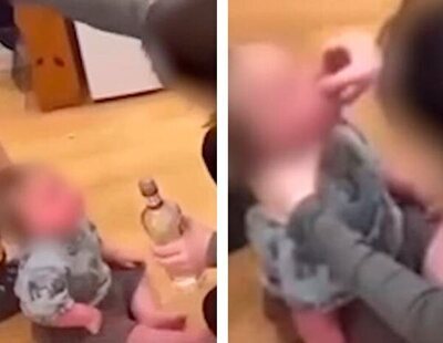 Arrestan a una pareja por dar chupitos de vodka a su bebé