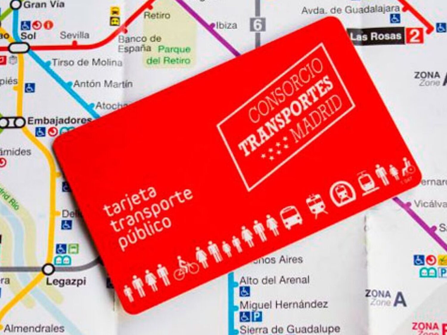 Precios de los abonos transporte de Madrid con la reducción del 50%