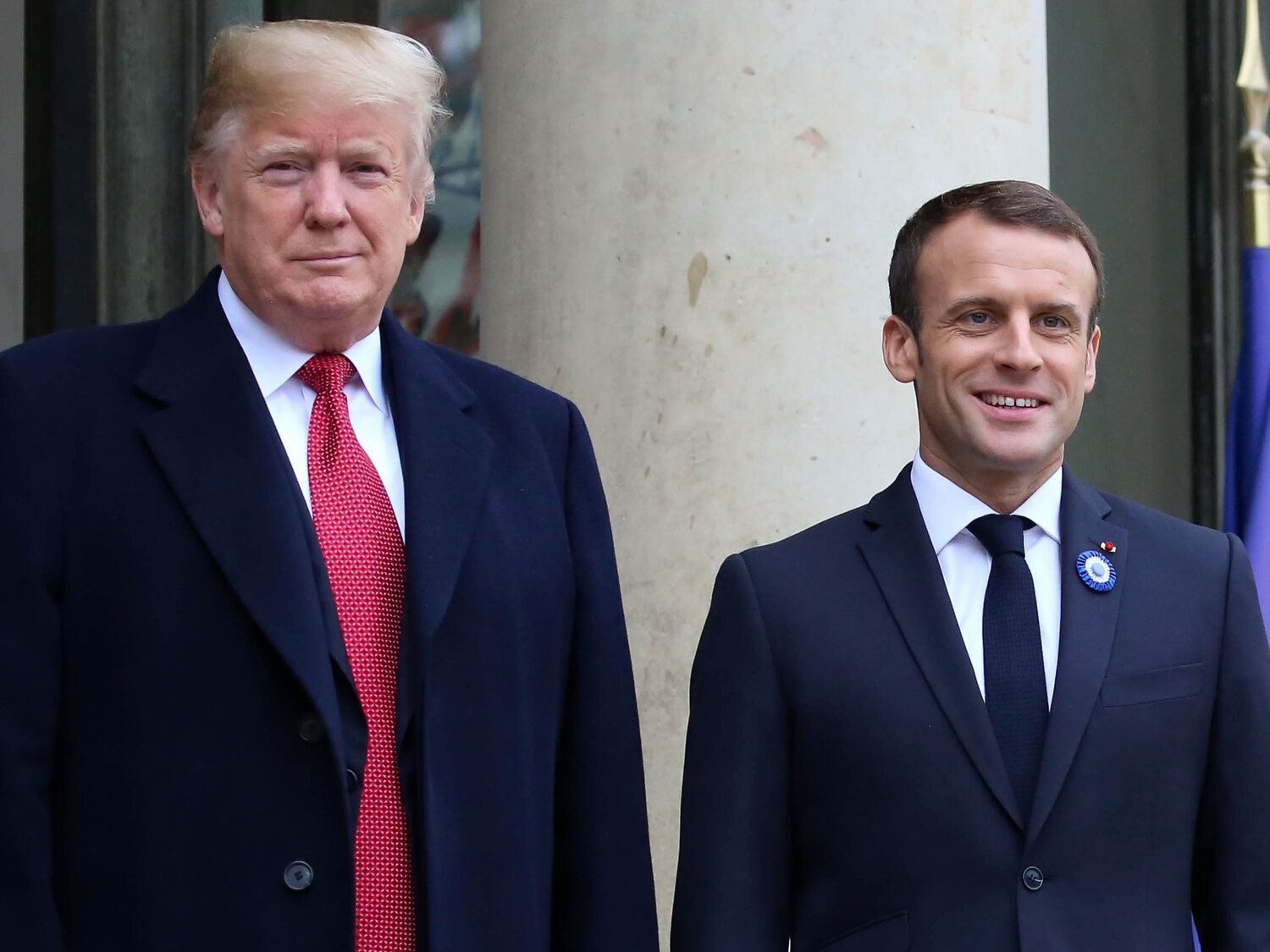 Trump presumía de "información de Inteligencia" sobre la vida íntima de Macron