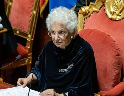 Liliana Segre, superviviente de Auschwitz, traspasa la presidencia del Senado italiano al posfascista Ignazio La Rusa