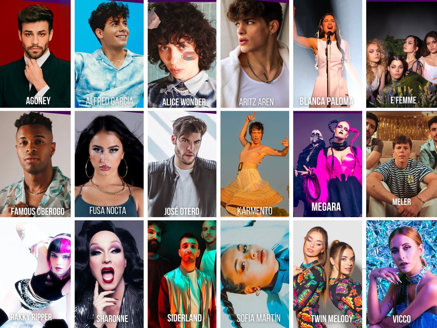 Los 18 artistas del Benidorm Fest 2023: así son y así cantan