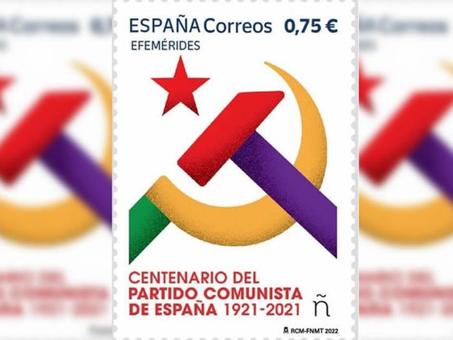 Una jueza paraliza la emisión del sello de Correos conmemorativo el centenario del PCE