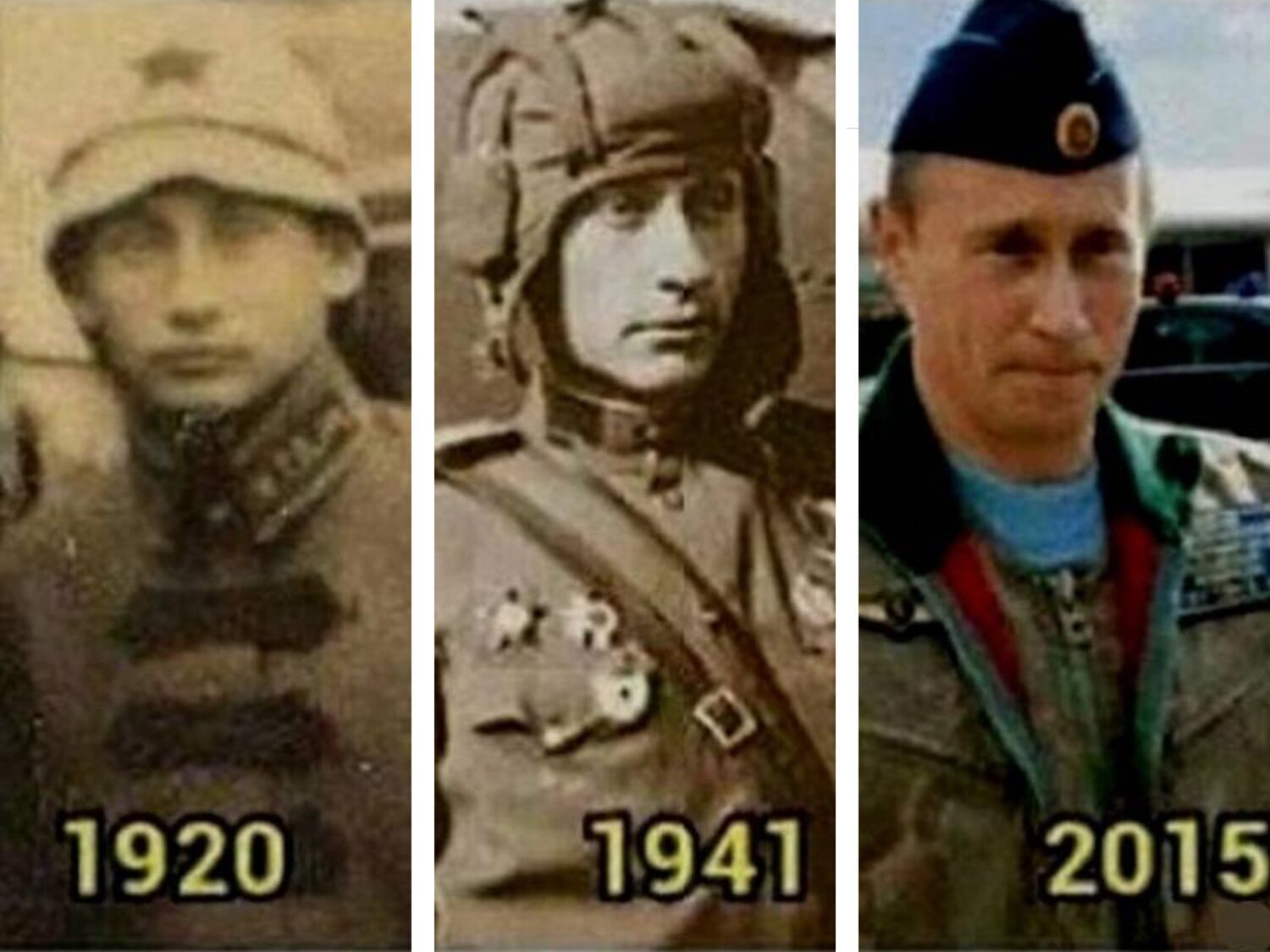 Putin, un viajero en el tiempo: las fotografías de 1920 y 1941 que alimentan las teorías
