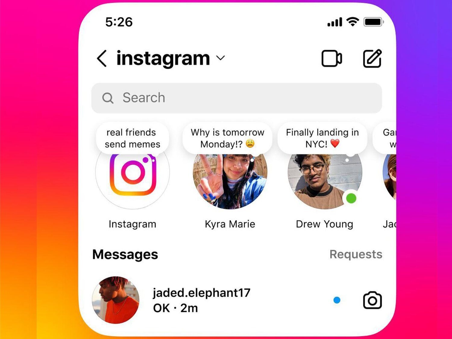 Así puedes usar 'Notas', la nueva función de Instagram