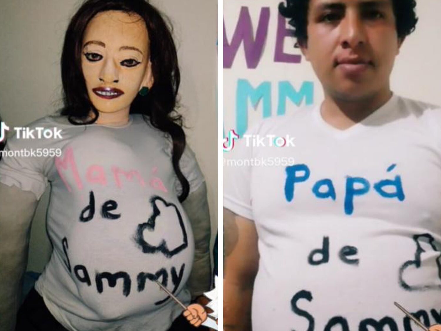 Un hombre casado con una muñeca de trapo anuncia en TikTok que espera a su tercer hijo