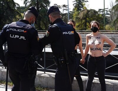 Imputado por abuso sexual el policía que agarró por el pecho a una activista de Femen en la protesta del 20N