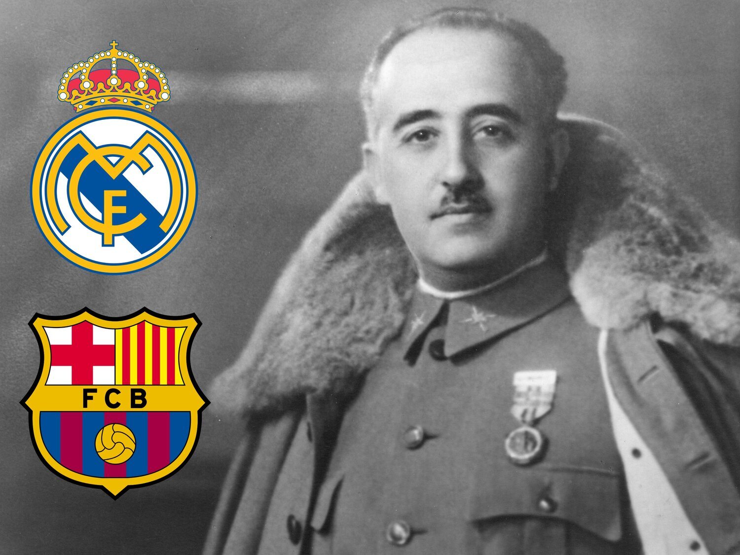 Ligas y Copas ganadas por el Real Madrid y el Barça durante la dictadura de Franco