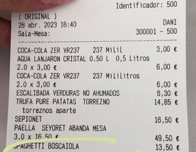 El insulto a una clienta vegetariana en el ticket de este restaurante de Valencia que revoluciona las redes