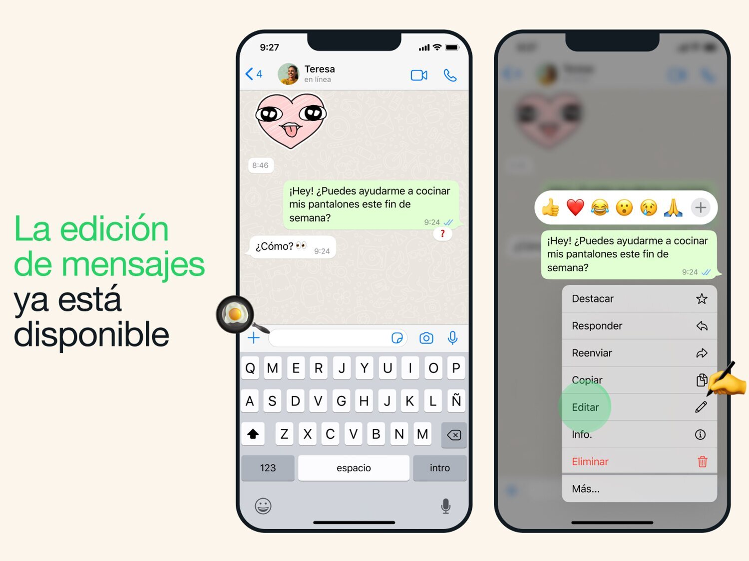 Ya puedes editar mensajes en WhatsApp: así se usa esta función