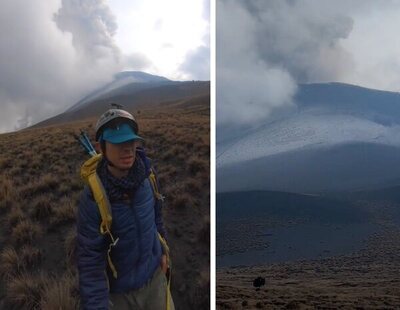 Un tiktoker ignora las medidas de seguridad y se acerca mucho al volcán Popocatépetl: lo que grabó