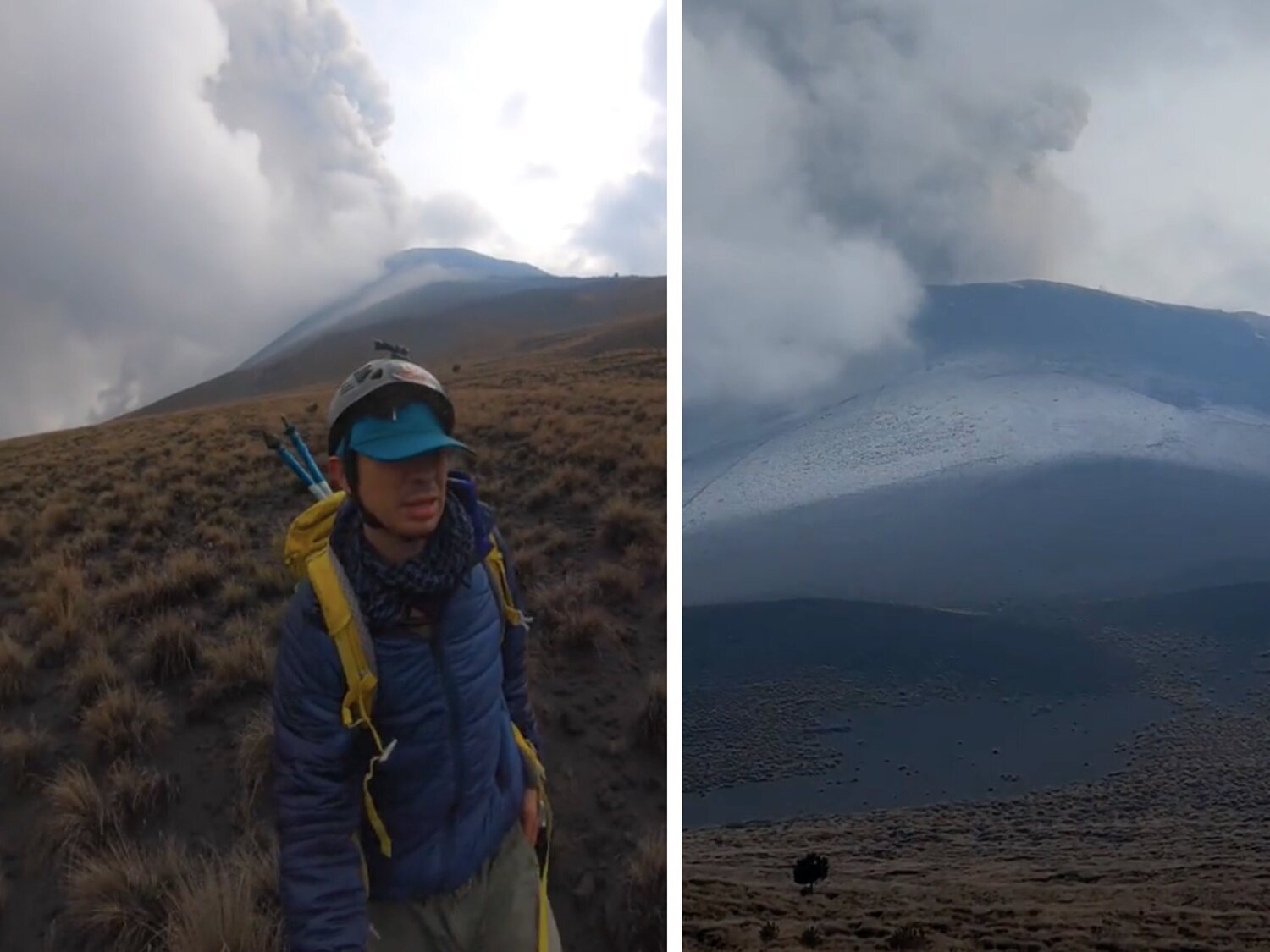 Un tiktoker ignora las medidas de seguridad y se acerca mucho al volcán Popocatépetl: lo que grabó