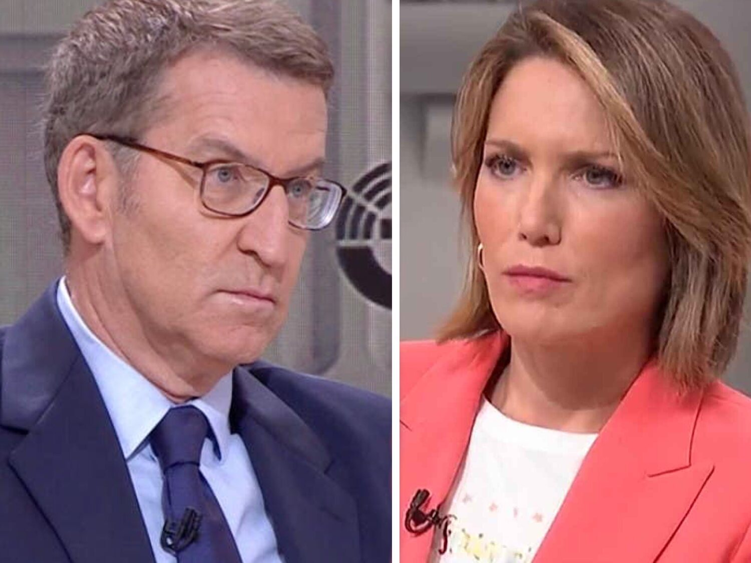 Feijóo miente en TVE sobre lo que hizo el PP con las pensiones y Silvia Intxaurrondo le corrige: "No lo hicieron en 2012, 2013 ni en 2017"