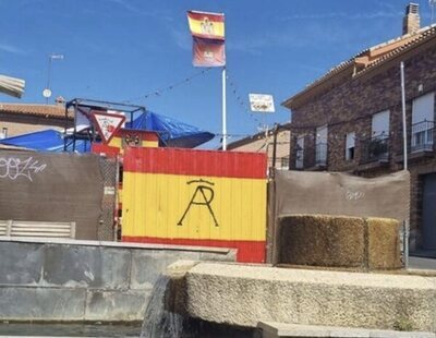 La bandera franquista en Moraleja de Enmedio: en el recinto privado de una peña taurina sin subvenciones