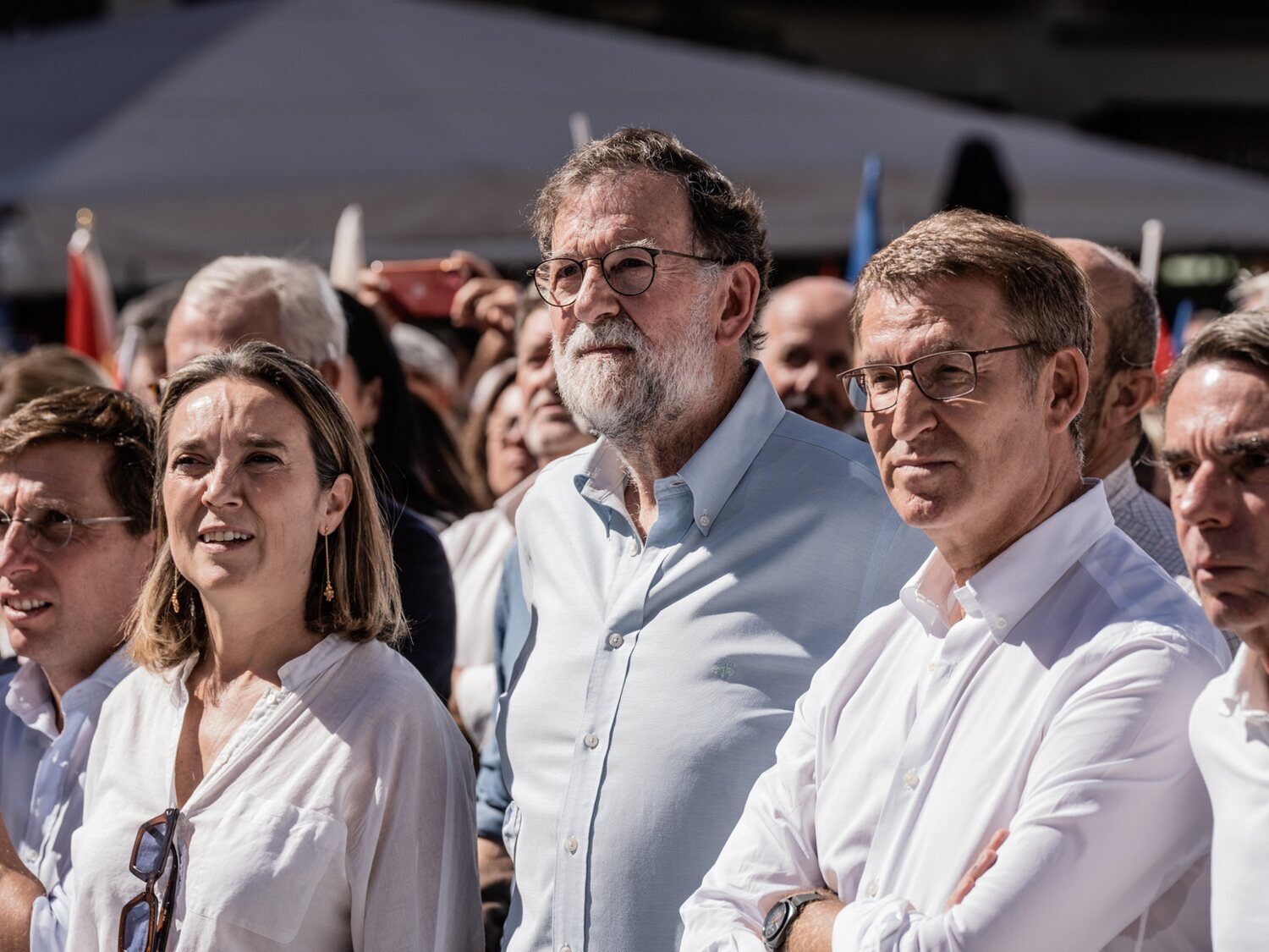 Acto del PP en Madrid contra la posible ley de amnistía: "Estamos aquí por la dignidad"