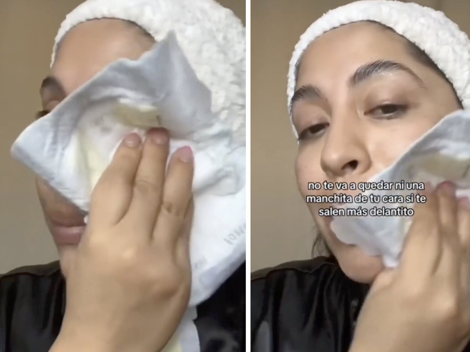 Una tiktoker recomienda para el cuidado facial lavarse la cara con pañales usados