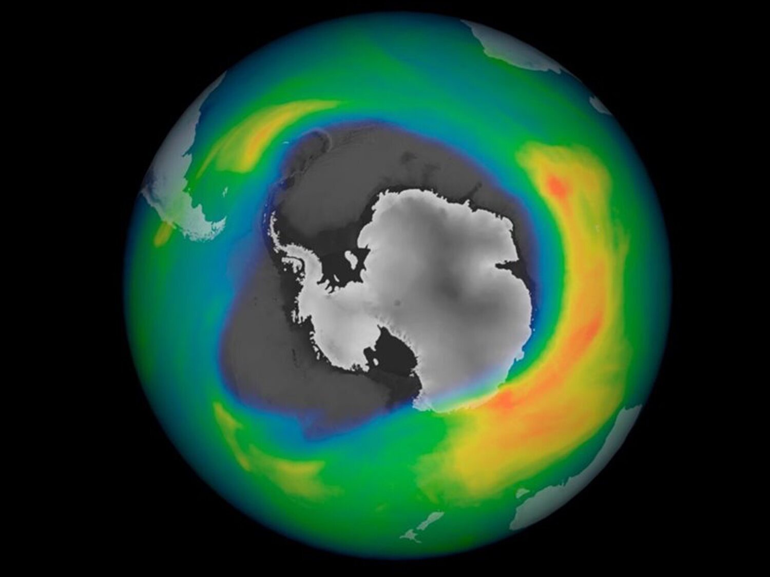 El agujero de la capaz de ozono en la Antártida crece y ocupa ya cincuenta veces el tamaño de España