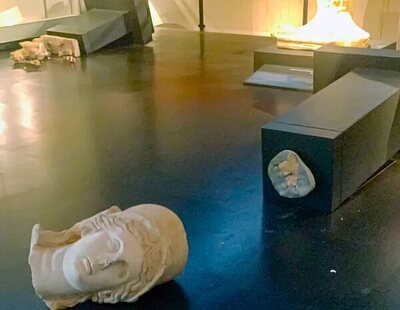 Un turista estadounidense destroza esculturas romanas en un museo de Israel