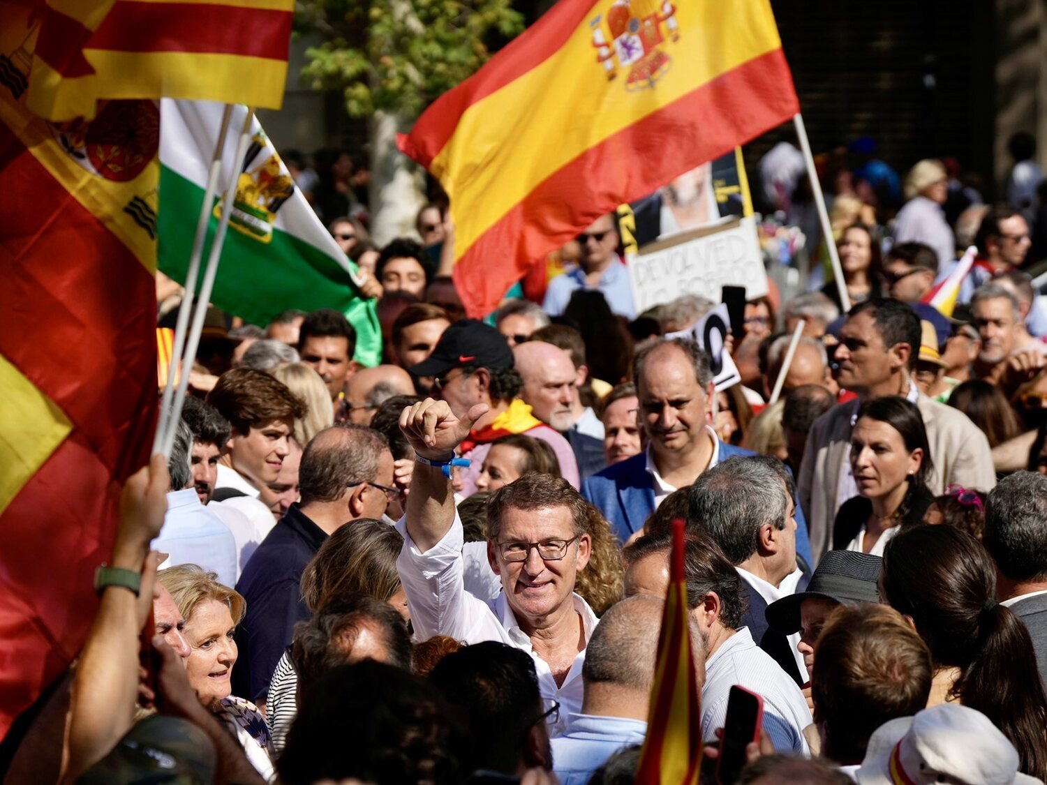 Críticas a Telemadrid por su emisión de la manifestación contra la amnistía en Barcelona