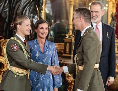 El piropo que el compañero de la Academia Militar le dedicó a Leonor en el besamanos