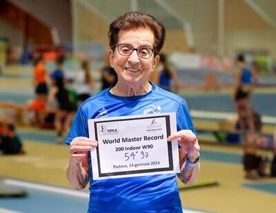 Una atleta de 90 años bate un increíble récord mundial en los 200 metros