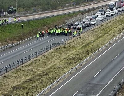 Huelga de transportistas: todas las carreteras cortadas