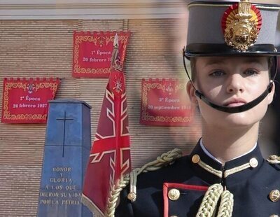 La Academia Militar de Zaragoza suprime a Franco de un tapiz exhibido en la jura de bandera de la princesa Leonor