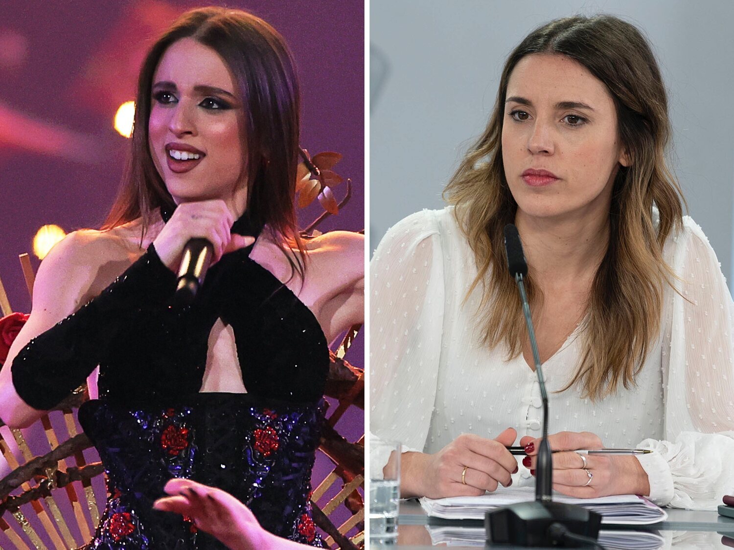 Las redes estallan con el parecido de la representante de Italia en Eurovisión con Irene Montero